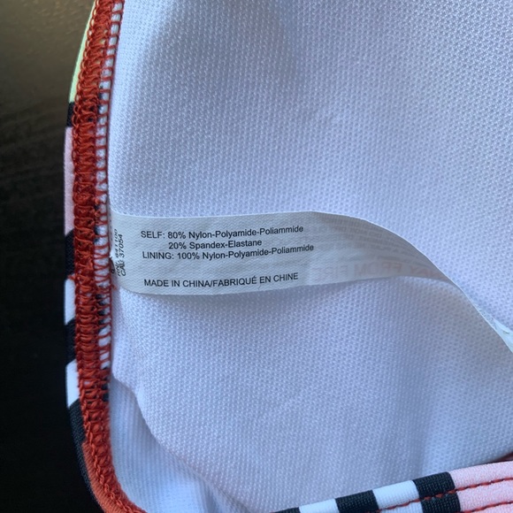 Urban Outfitters Out From Under Colorful Striped Triangle Front Clasp Swimsuit - Picture 5 of 6